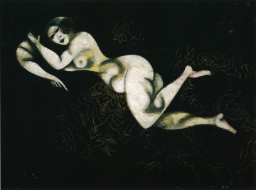 Desnudo Acostado contemporáneo Marc Chagall Pinturas al óleo